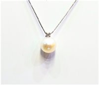 Necklace Bibigi Woman in White Gold Perla CLH7.5BAS3